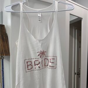 Bella Canvas White Bride Tank Top